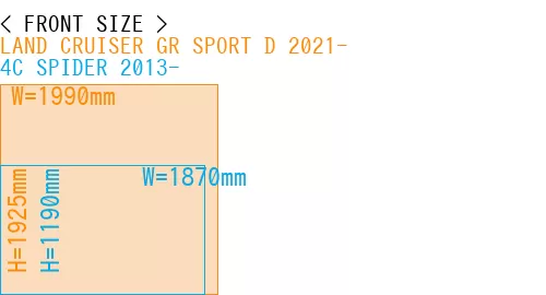 #LAND CRUISER GR SPORT D 2021- + 4C SPIDER 2013-